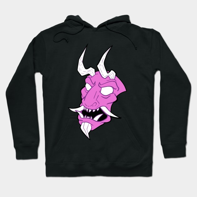 Hot Pink Oni Hoodie by Pokepony64